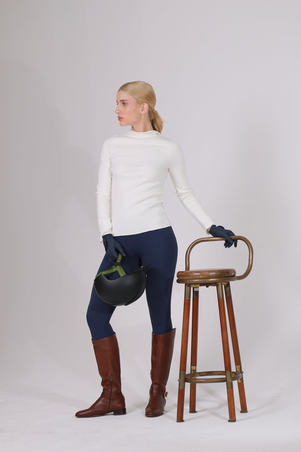 Blusa Tricot Balaclava