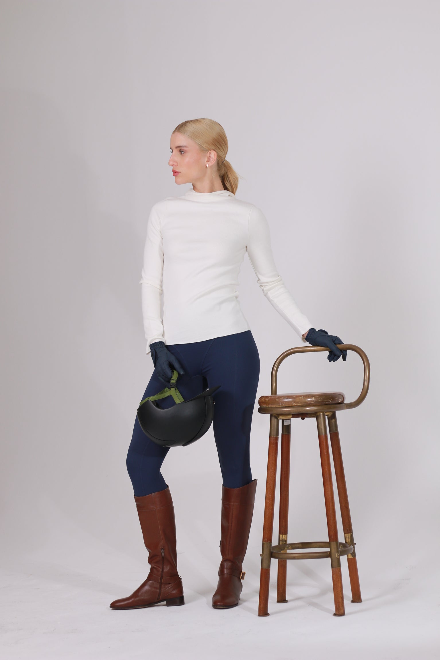 Blusa Tricot Balaclava