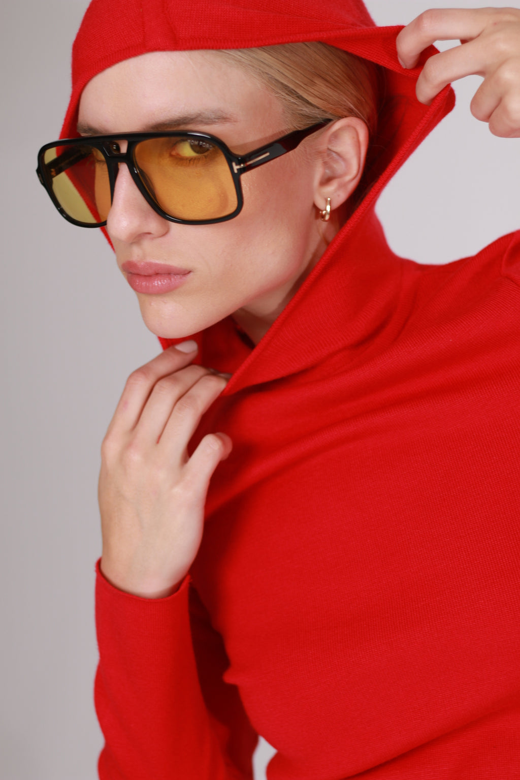 Blusa Tricot Balaclava