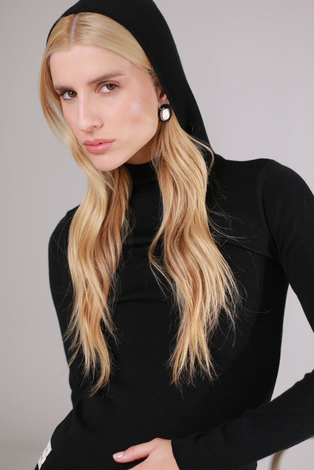 Blusa Tricot Balaclava