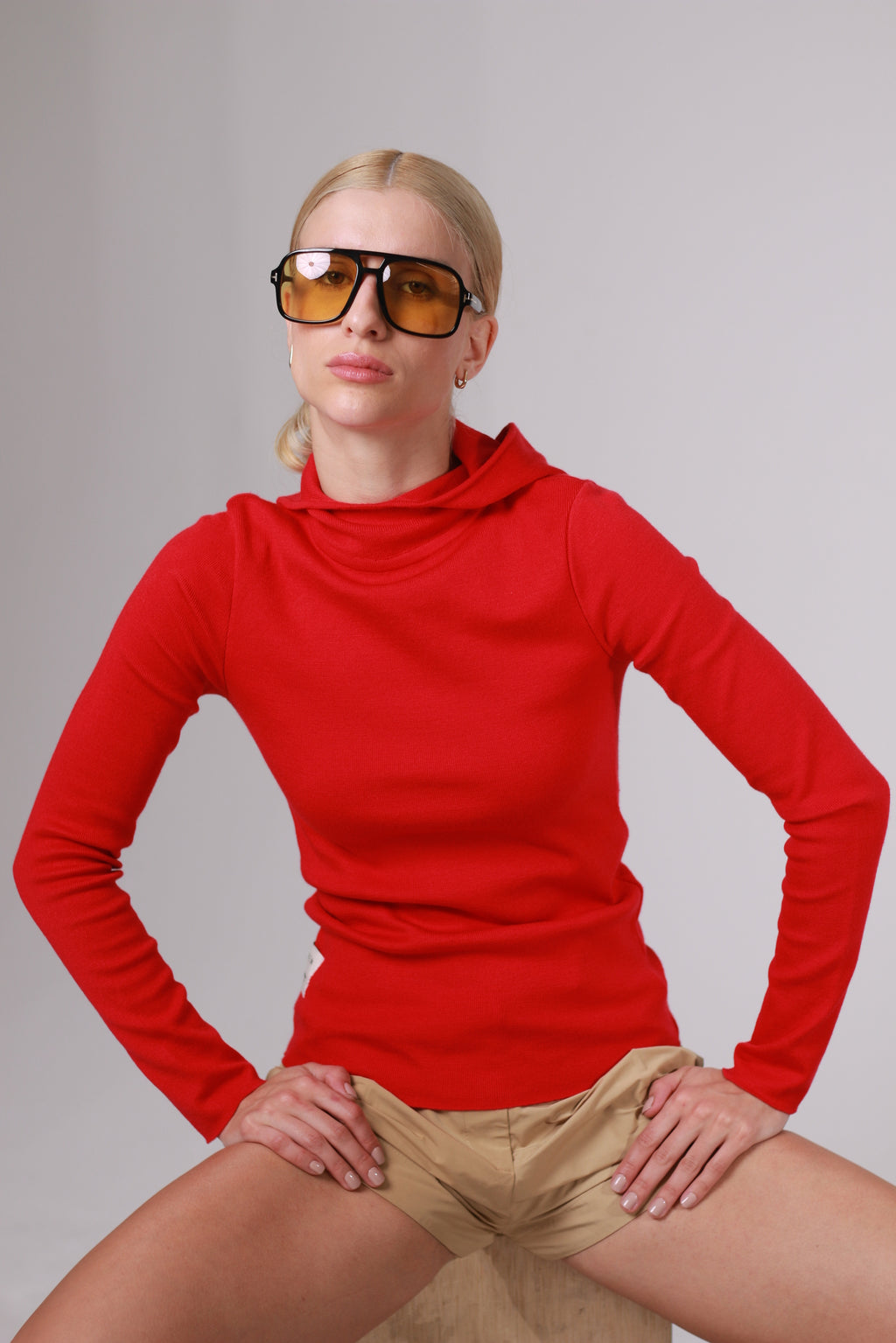 Blusa Tricot Balaclava