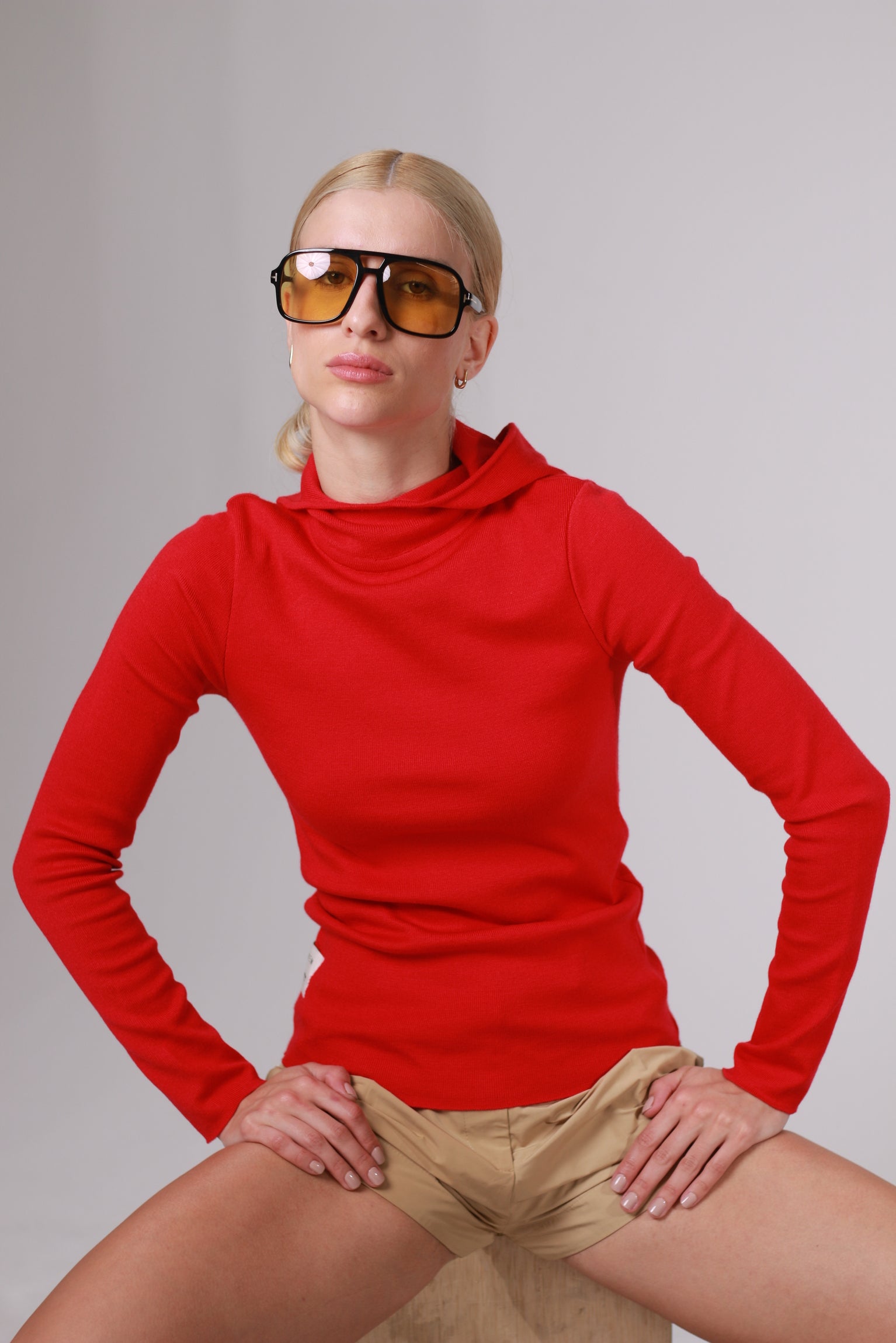 Blusa Tricot Balaclava