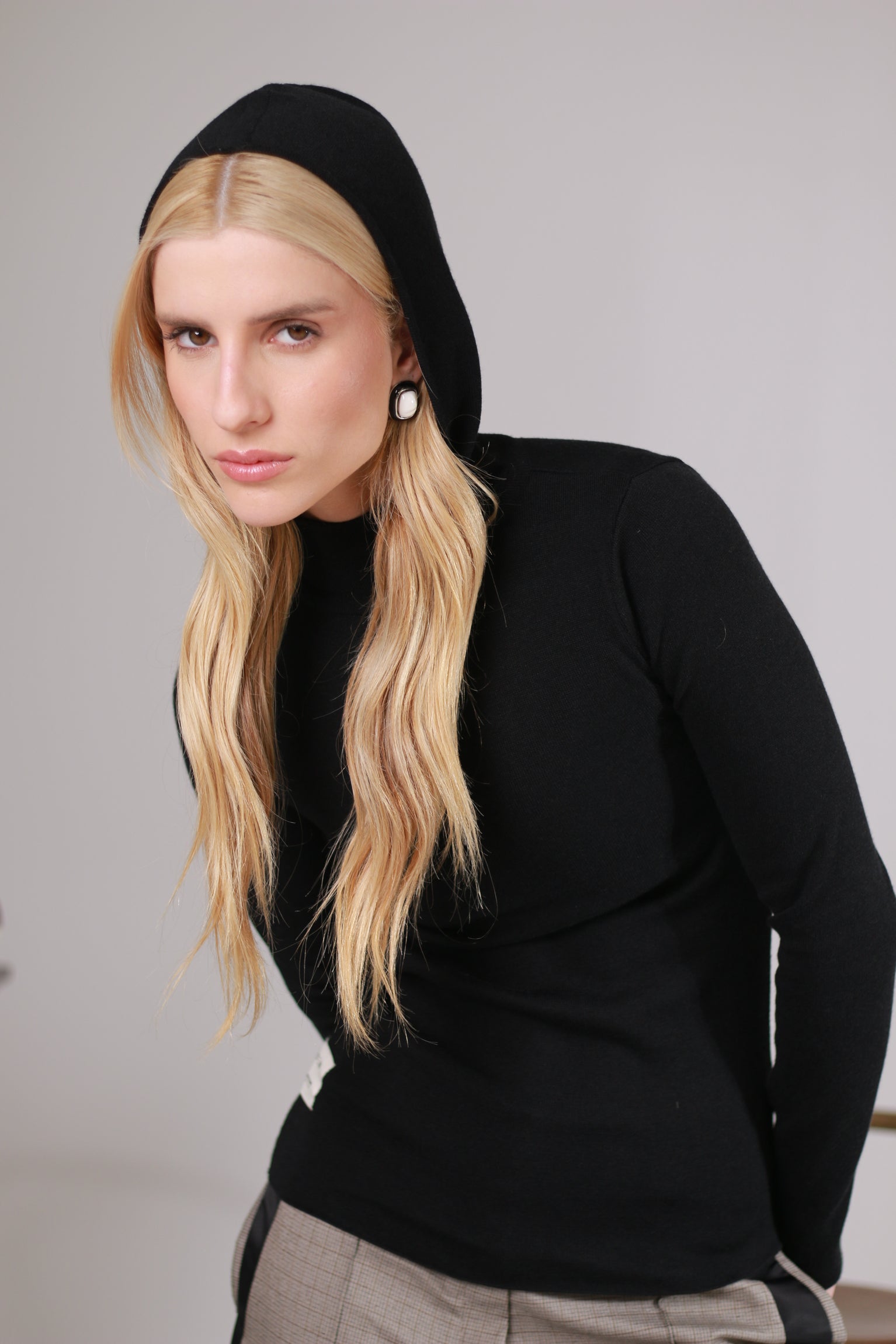 Blusa Tricot Balaclava