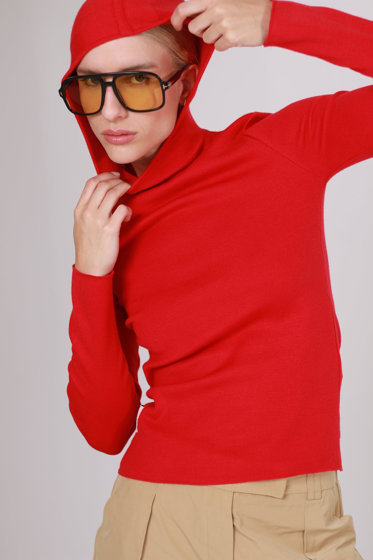 Blusa Tricot Balaclava