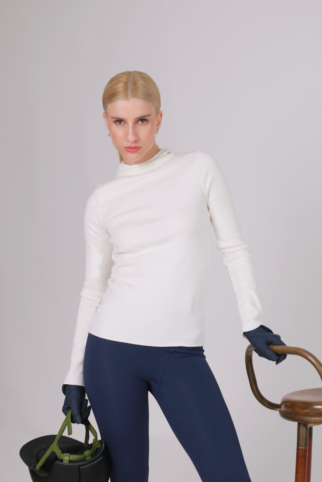 Blusa Tricot Balaclava