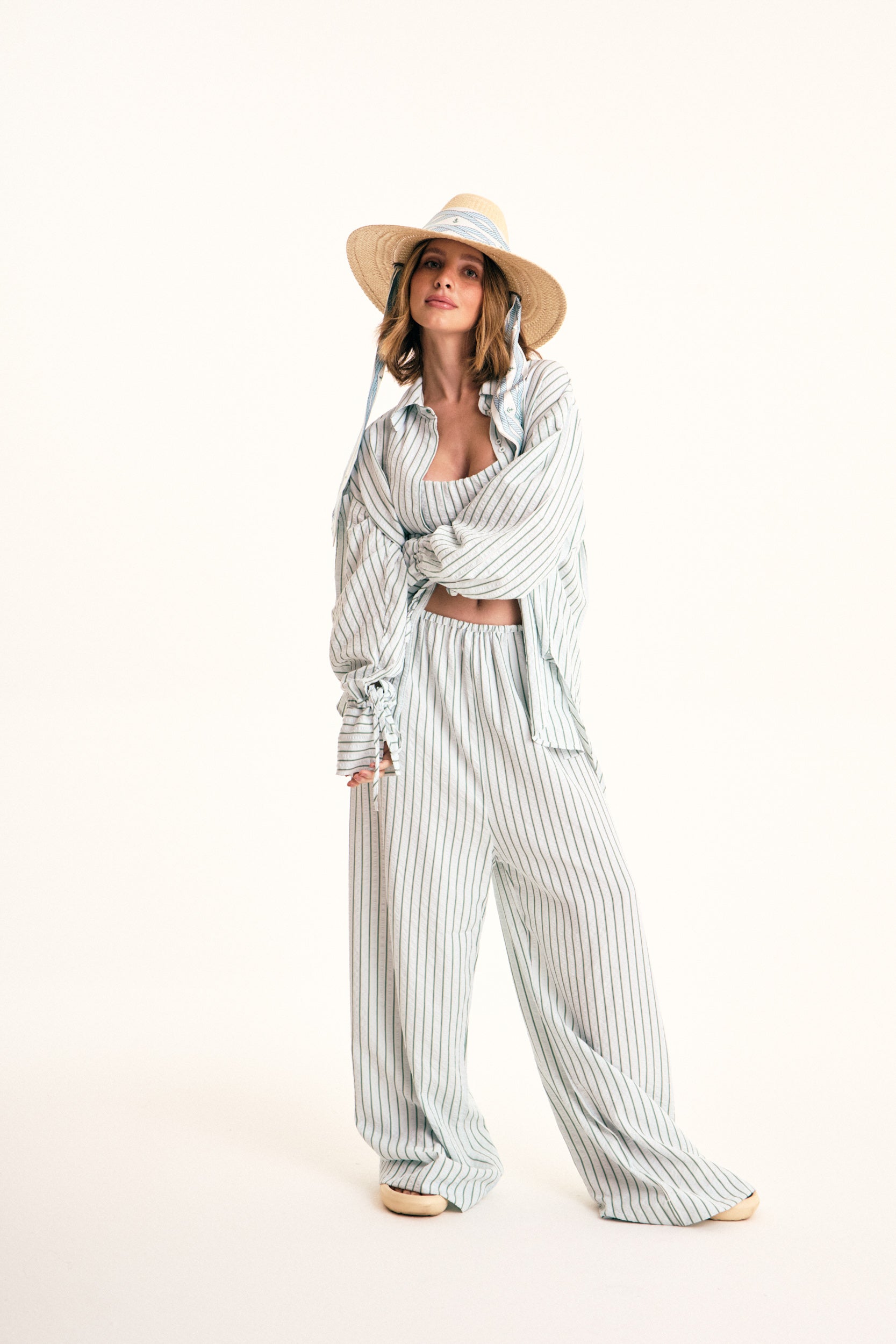 CALÇA SAILING — Light Blue