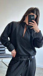 Blusa Stripes Black
