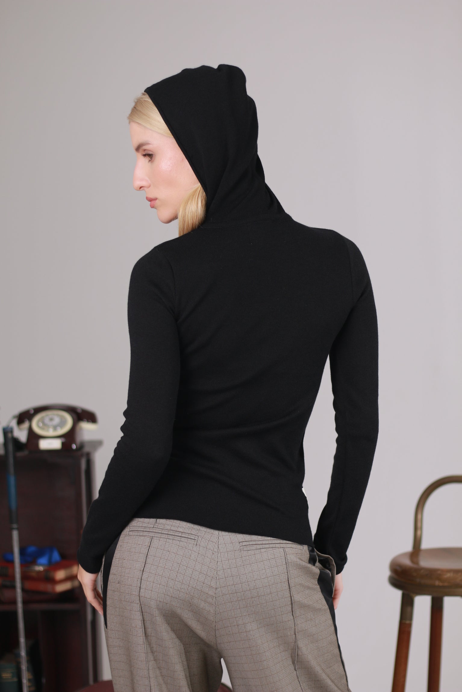 Blusa Tricot Balaclava