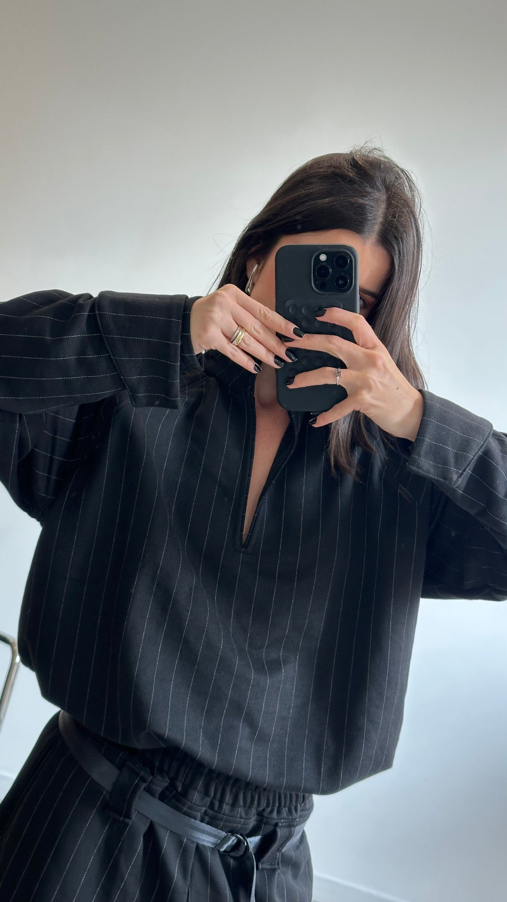 Blusa Stripes Black